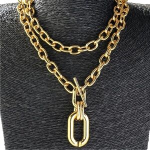 Gold Chain Link Necklace